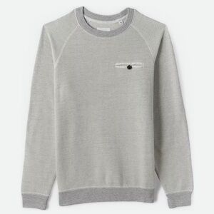 Billy Reid Sweatshirt Men’s XXL Gray Herringbone Crew Neck Made Peru Preppy